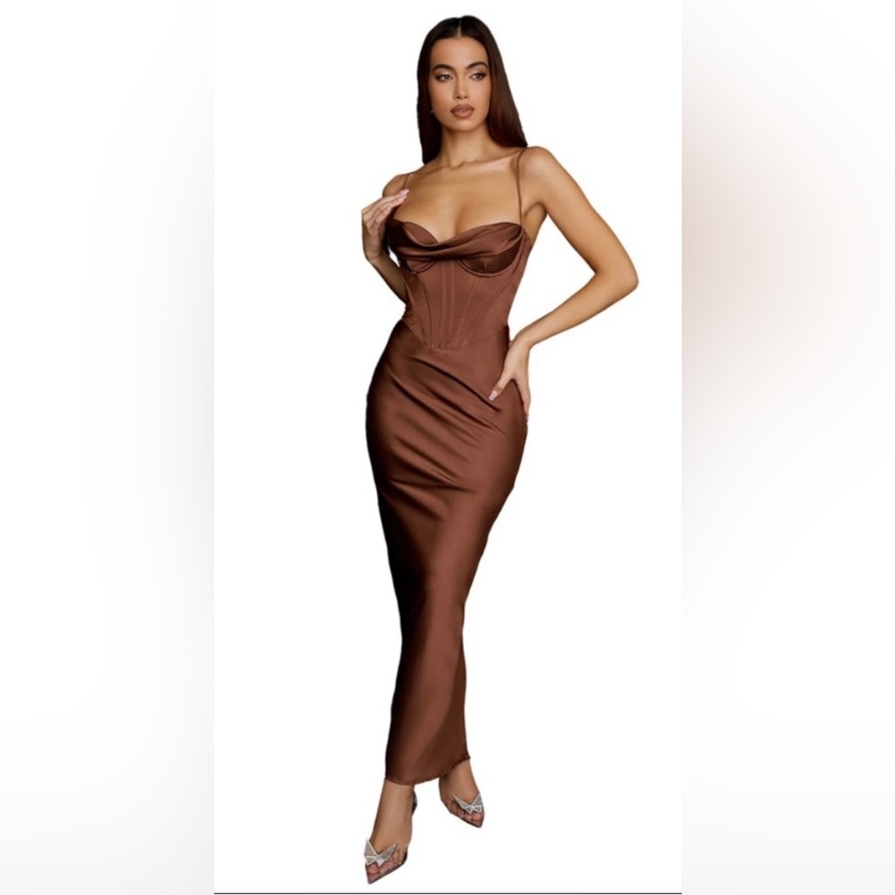 House of CB Maxi Corset Dress NWT